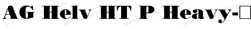 AG Helv HT P Heavy字体转换